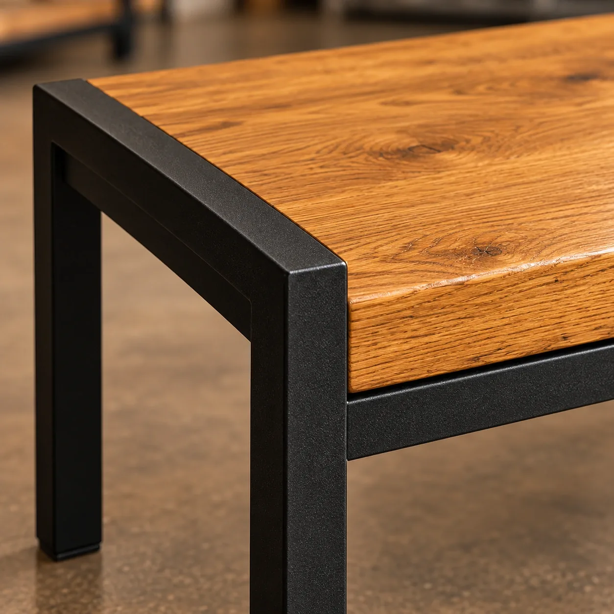 Stolik Frame — zbliżenie detalu
