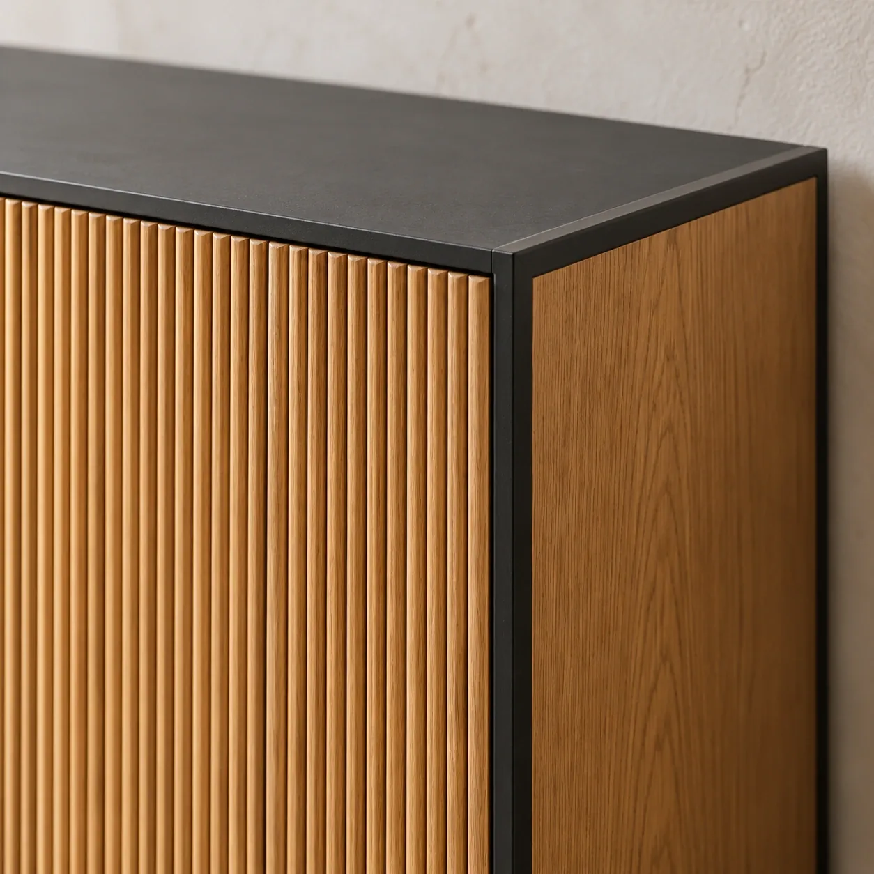 Komoda Linea — zbliżenie detalu